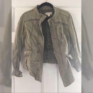 Marrakech utility jacket in army green